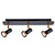 Xiana directional ceiling spotlights black/bronze 3L GU10 LED 5W dim incl.