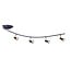 Fantasia Xzibit Deckenspot, 4-flammig schwenkbar, Stahl schwarz/bronze, GU10 LED 5W dimmbar 2700K, 400 Lumen, IP20