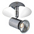 Plafonnier Lorenzo 1xGU10 5W dimmable LED Chrome IP44
