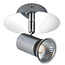 Lorenzo 1xGU10 5W dimbare LED Chroom IP44 plafondlamp