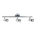 Fantasia Rivera plafonnier poutre 3xGU10 5W LED dimmable chrome IP44