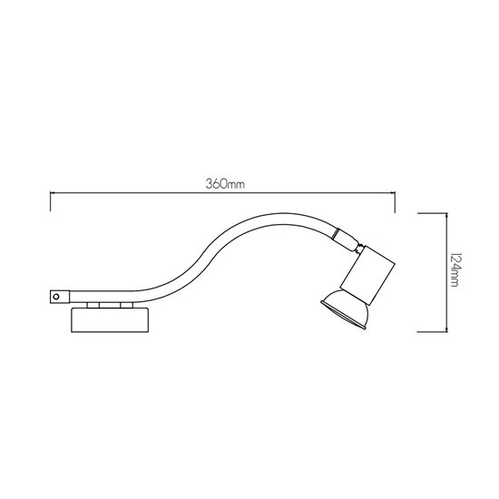 Lorenzo plafondspot 1xGU10 5W dimbare LED Chroom IP44