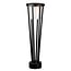Fantasia Milou garden pole with 7W integrated LED, 782 lumen, 3000K warm white light, IP65 waterproof, black aluminum, 500 mm height