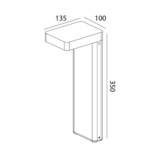 Katara garden pole 35cm 7W LED 3000K IP65