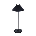 Fantasia Fantasia Amuse oplaadbare LED tafellamp in zwart staal en plexi – 3W, 320 lumen, 3000K, IP54, energieklasse F