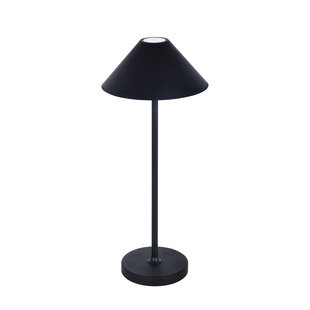 Amuse black LED table lamp 3W 320Lm IP54, rechargeable, battery incl