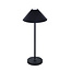 Lampe de table LED noire Amuse 3W 320Lm IP54, rechargeable, batterie incluse