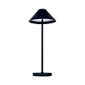 Fantasia Fantasia Amuse lampe de table LED rechargeable en acier noir et plexi – 3W, 320 lumens, 3000K, IP54, classe énergétique F