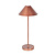 Amuse copper LED table lamp 3W 320Lm IP54, rechargeable, battery incl