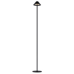 Amuse black LED floor lamp 3W 320Lm IP54, rechargeable, battery incl