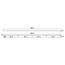 Fantasia Fantasia losse opbouwbasis voor 5 pendellampen, zwart staal, 180 cm lang, 60 x 25 mm, IP20