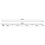 Base libre en saillie pour suspensions 5x, blanc, 180cm