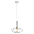 Lampe suspendue boule Noah métal 1xE27 D290xH300 Blanc / or