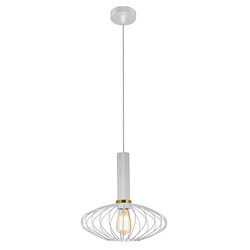 Noah ball hanging lamp metal 1xE27 D290xH300 White / gold