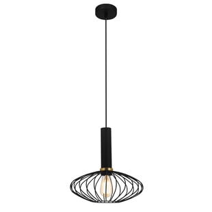 Oonah Kugel-Pendelleuchte E27 Ø290 x H300mm schwarz/gold