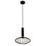 Fantasia Oonah spherical pendant light, black/gold steel, Ø290 x H300mm, E27 fitting, 3m black fabric cable, bulb not included