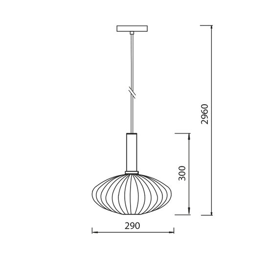 Noah black with gold sphere pendant lamp 1xE27 D290xH300