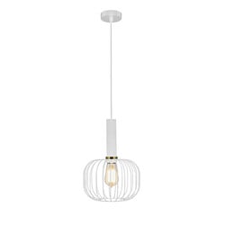 Lámpara colgante Oonah blanco/dorado, E27, Ø25 cm