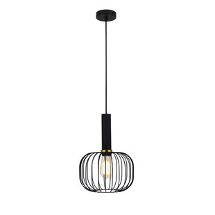 Noah black with gold 1xE27 D250xH360 hanging lamp