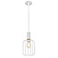 Noah small hanging lamp 1xE27 D160xH320 White / gold + 3m cable white fabric