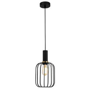 Suspension Fantasia Noah noire et dorée, culot E27, D160xH320