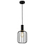 Fantasia Fantasia Noah hanglamp in zwart met goud, diameter 160 mm, hoogte 320 mm, E27 fitting, 3 meter stoffen kabel, IP20