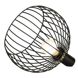 Fantasia Noah tafellamp ø250mm zwart/goud, E27-fitting
