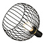 Fantasia Fantasia Noah lampe de table avec douille E27, diametre 250 mm, noir avec accents dores, acier