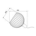 Lampe de table Noah blanche et dorée ø250mm