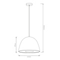 Bonus exceptional hanging lamp diam 600mm 1*E27 black/bronze (cable 300cm)