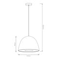 Fantasia NOBU lámpara colgante, aluminio y acrílico, blanco, diámetro 600mm, casquillo E27 (bombilla no incluida), cable 300cm, IP20