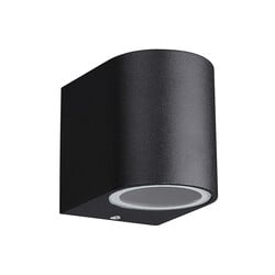 Filip applique murale extérieure ronde noire IP54