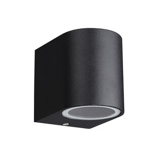 Fantasia Filip applique extérieure ronde noire IP54 GU10