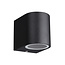 Filip wall lamp round IP54 black 81mm GU10 (excl) max 35Watt