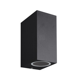 Fantasia Flux SQ Außenwandleuchte schwarz, GU10 IP54