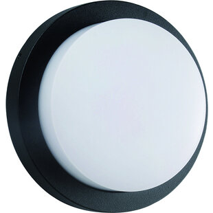 Plafonnier LIBRA 10W 3000K IP54 noir rond