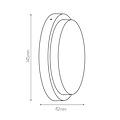 Fantasia Fantasia LIBRA plafón, aluminio negro, redondo, IP54, Ø145 mm, apto para fuente de luz hasta 10W y 3000K, RA>80