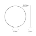 Fantasia Fantasia Annie lampe de table LED, ronde, blanche, dimmable, ø800mm, 37W, 2405 lumens, 3000K blanc chaud
