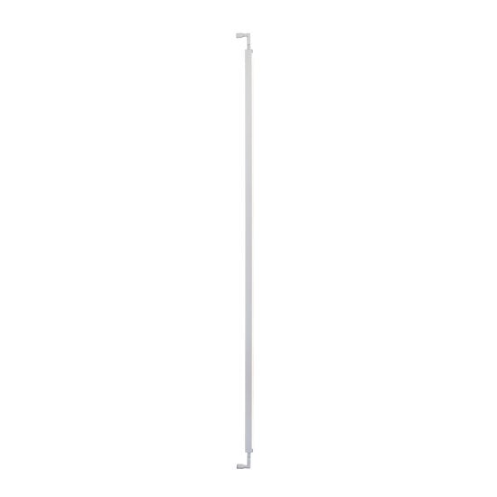 Fantasia Applique murale LED Guri, 180 cm de haut, aluminium blanc finition silicone, 54W dimmable blanc chaud 3000K, 6320 lumens, IP20