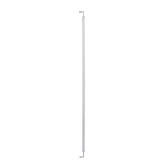 Fantasia Fantasia Gigi, applique murale LED, 180 cm, aluminium blanc, 54W dimmable, lumière blanc chaud 3000K, IP20