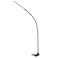 Fantasia Fantasia Vertige gebogene Stehleuchte, schwarzes Aluminium, LED 21W 3000K, dimmbar, Höhe 211 cm