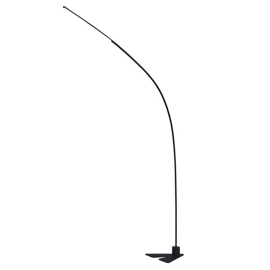 Fantasia Fantasia Vertige gebogene Stehleuchte, schwarzes Aluminium, LED 21W 3000K, dimmbar, Höhe 211 cm