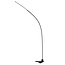 Fantasia Fantasia Vertige gebogene Stehleuchte, schwarzes Aluminium, LED 21W 3000K, dimmbar, Höhe 211 cm