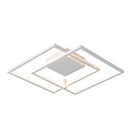 Fantasia Fantasia Nori lámpara de pared y techo LED, 42W, 3000K blanco cálido, regulable, 540x480x60mm, aluminio/silicona, blanca