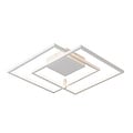 Fantasia Nori LED wall and ceiling light, 42W, 3000K warm white, dimmable, 540x480x60mm, aluminium/silicone, white