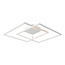 Fantasia Fantasia NORI grande applique et plafonnier LED, 56W, 3000K blanc chaud, dimmable, 675x615x60 mm, blanc aluminium