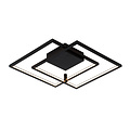 Fantasia Fantasia NORI lámpara de pared y techo LED negra, 42W, 3000K blanco cálido, regulable, 540x480x60 mm
