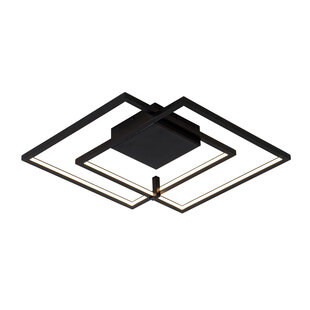 Fantasia NORI LED wand- en plafondlamp zwart 42W 3000K dimbaar