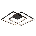 Kota große Wand- und Deckenleuchte LED 56W 3000K schwarz 675x615x60 dimmbar