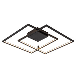 Fantasia Kota grote wand- en plafondlamp zwart LED